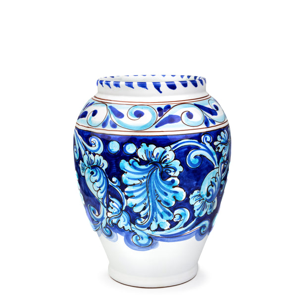 Vase with lid - Isola blu