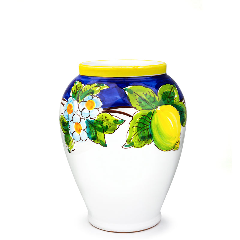 Vase with lid - Limoni felici